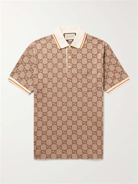 gucci polo shirt mens sale|authentic gucci polo shirts.